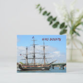 HMS BOUNTY BRIEFKAART (Staand voorkant)