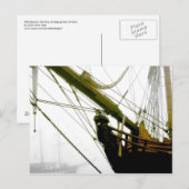 HMS Bounty Emerging uit het Mist Briefkaart (Voorkant / Achterkant)