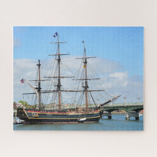 HMS Bounty Galleon Schip Glossy Poster Legpuzzel (Horizontaal)
