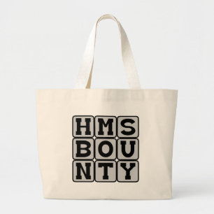 HMS Bounty, literair schip Grote Tote Bag