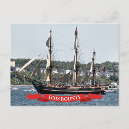 HMS Bounty Tall Ship Briefkaart (Voorkant)