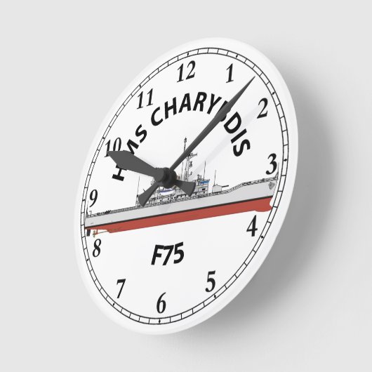 HMS CHARYBDIS - F75 - LEANDER ORIG RONDE KLOK (Hoek)