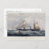 HMS Cyclops Fregat 1839 Briefkaart (Voorkant / Achterkant)