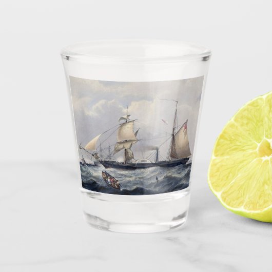 HMS Cyclops Fregat 1839 Shot Glas (Voorkant)