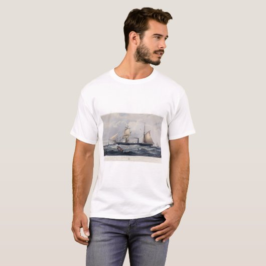 HMS Cyclops Fregat 1839 T-shirt (Voorkant volledig)