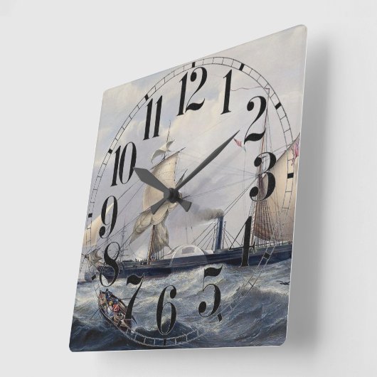 HMS Cyclops Fregat 1839 Vierkante Klok (Hoek)