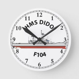 HMS DIDO - F104 - LEANDER ORIG RONDE KLOK