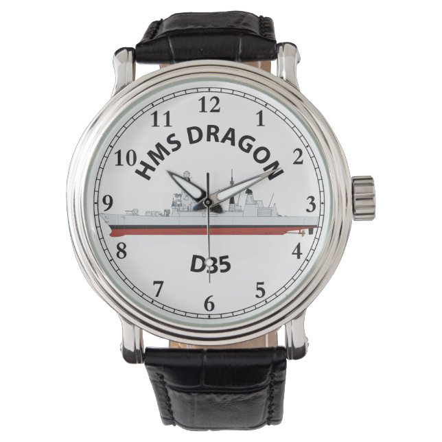 HMS DRAGON - D35 - TYPE 45 HORLOGE (Voorkant)