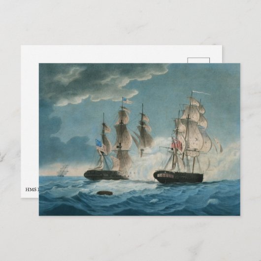 HMS Endymion vs US President Briefkaart (Voorkant / Achterkant)