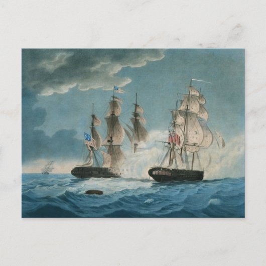 HMS Endymion vs US President Briefkaart (Voorkant)
