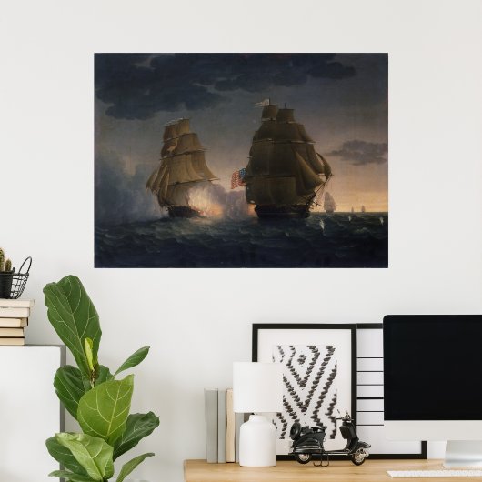 HMS Endymion vs US President Poster (Thuiskantoor)