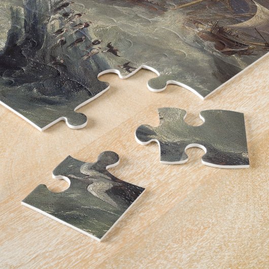 HMS Erebus Terror Antarctic John Wilson Carmichael Legpuzzel (Zijkant)