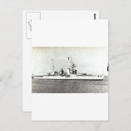 HMS Frobisher Briefkaart (Voorkant / Achterkant)