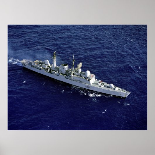 HMS Glasgow (D-88) Poster (Voorkant)