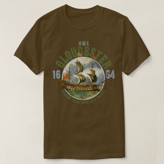 HMS Gloucester T-shirt (Design voorkant)