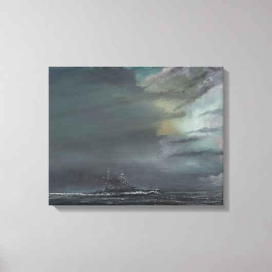 HMS Hood 1941 2014 Canvas Afdruk (Voorkant)