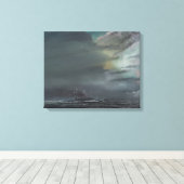 HMS Hood 1941 2014 Canvas Afdruk (Insitu (Houten vloer))