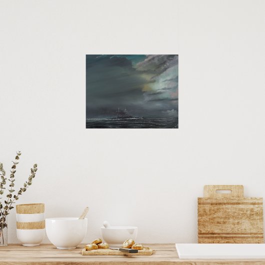 HMS Hood 1941 2014 Poster (Keuken)