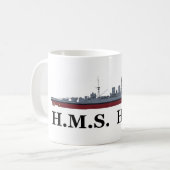 HMS Hood Koffiemok (Voorkant links)