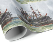 HMS Implacable een 74-kanons schip van de derde kl Cadeaupapier (Rol Hoek)