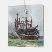 HMS Implacable een 74-kanons schip van de derde kl Keramisch Ornament (Links)