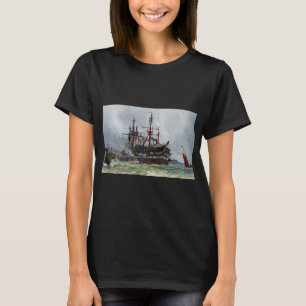 HMS Implacable een 74-kanons schip van de derde kl T-shirt