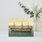 HMS Impregnable, Plymouth, Devon, Engeland Briefkaart (Staand voorkant)