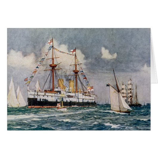 HMS inflexibel ijzeren slagschip 1876 (Voorkant Horizontaal)