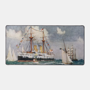 HMS inflexibel ijzeren slagschip 1876 Bureaumat