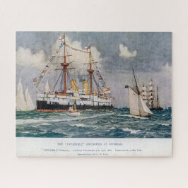 HMS inflexibel ijzeren slagschip 1876 Legpuzzel
