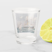 HMS inflexibel ijzeren slagschip 1876 Shot Glas (Achterkant)