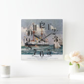 HMS inflexibel ijzeren slagschip 1876 Vierkante Klok (Huis)