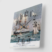 HMS inflexibel ijzeren slagschip 1876 Vierkante Klok (Hoek)