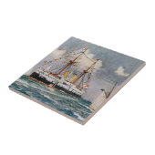 HMS Inflexible pantserschip Slagschip 1876 Tegeltje (Zijkant)