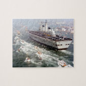 HMS Invincible - Nautical Vliegtuig Carrier Legpuzzel (Horizontaal)