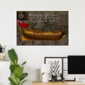 HMS Jersey Lijnschip Historische Schilderij Poster (Thuiskantoor)