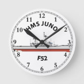 HMS JUNO - F52 - LEANDER ORIG RONDE KLOK (Voorkant)