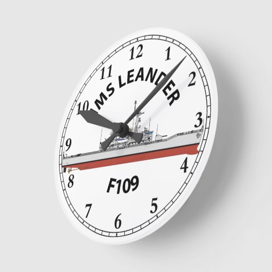 HMS LEANDER - F109 - LEANDER ORIG RONDE KLOK (Hoek)