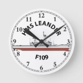 HMS LEANDER - F109 - LEANDER ORIG RONDE KLOK (Voorkant)