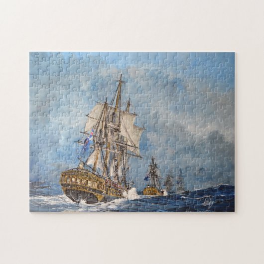 HMS Lively 1804 Legpuzzel (Horizontaal)