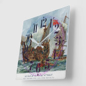 HMS Nottingham en slagschip Mars 1703 Vierkante Klok (Hoek)