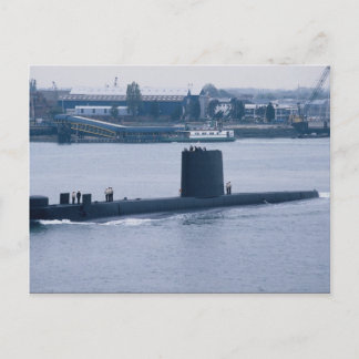 HMS Osiris verlaat de marinebasis Portsmouth, Hamp Briefkaart