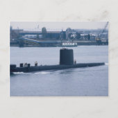 HMS Osiris verlaat de marinebasis Portsmouth, Hamp Briefkaart (Voorkant)