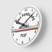 HMS PENELOPE - F127 - LEANDER ORIG RONDE KLOK (Hoek)