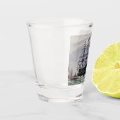 HMS Queen slagschip 1839 Shot Glas (Links)