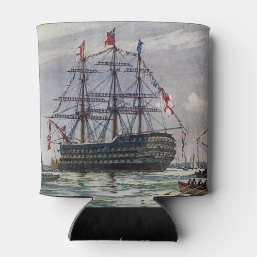 HMS Queen Zeeslag 1839 Blikjeskoeler (Achterkant)