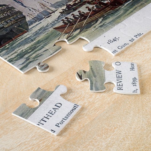 HMS Queen Zeeslag 1839 Legpuzzel (Zijkant)