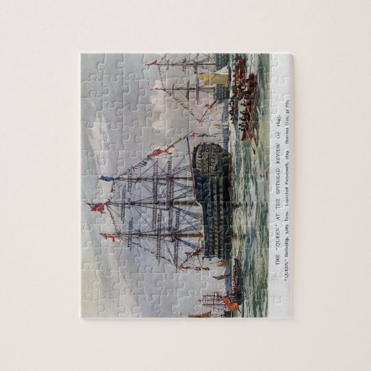 HMS Queen Zeeslag 1839 Legpuzzel (Verticaal)