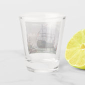 HMS Queen Zeeslag 1839 Shot Glas (Achterkant)