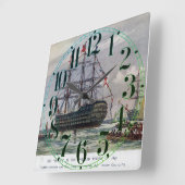 HMS Queen Zeeslag 1839 Vierkante Klok (Hoek)